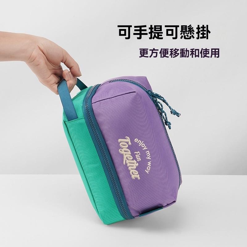 m square 洗漱包【好勢露營】雙層乾溼分離盥洗包 大開口雙層設計 化妝包 洗漱包 旅行收納包 盥洗包 旅行收納-細節圖8