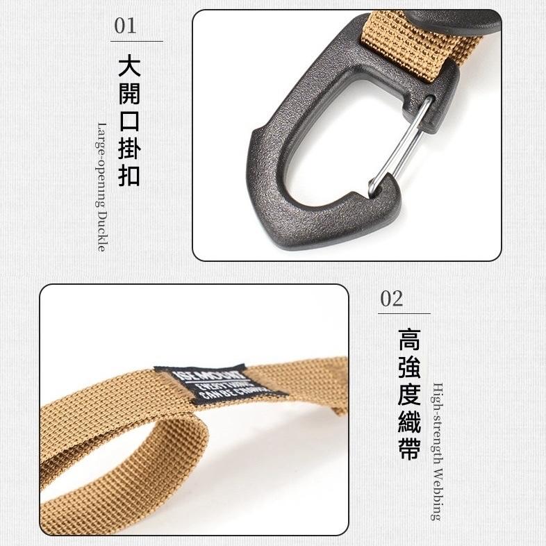 ISE MOUNT 行李箱雙勾掛扣【好勢露營】可調節隨身掛扣 旅行掛扣 購物掛勾 嬰兒車掛鈎 防丟扣-細節圖9