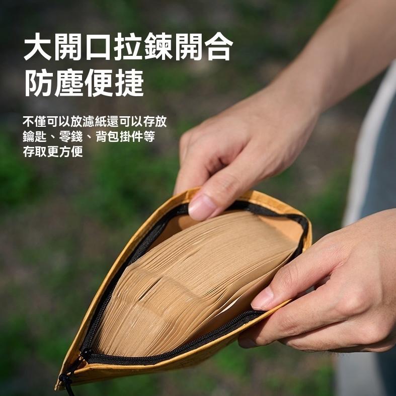 ISE MOUNT 咖啡濾紙收納包【好勢露營】錐形濾紙包 扇形濾紙收納袋 收納三角包收納袋 小物袋 手沖咖啡 水洗牛皮紙-細節圖7