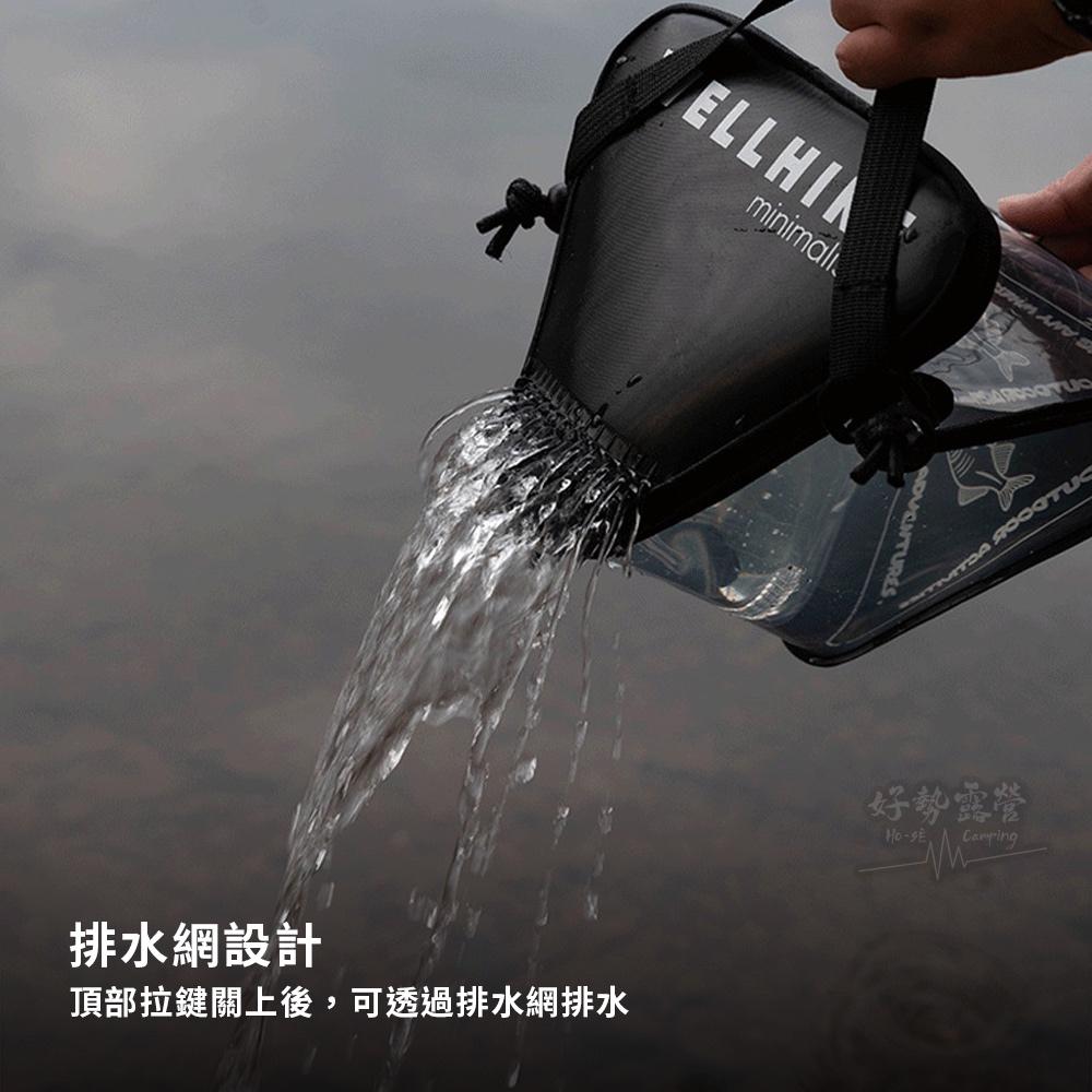 WELLHIKE 小物釣 三角水桶【好勢露營】釣魚桶送打水繩 手提摺疊水桶 路亞溪流折疊透明活魚桶 防水裝魚桶 打水桶-細節圖4