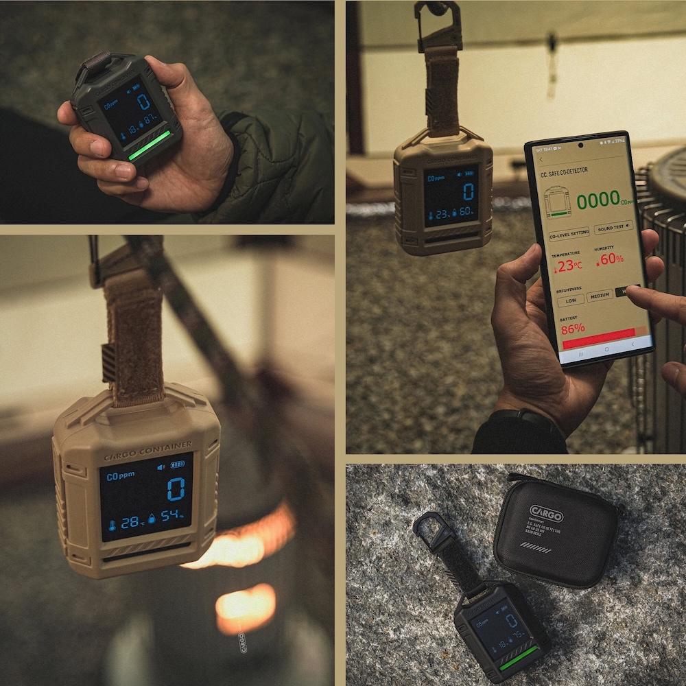 現貨 CARGO 一氧化碳溫濕度偵測器【好勢露營】濕度 溫度 顯示器 CO濃度感應器 露營用安全裝備 工業設計 戶外防護-細節圖4