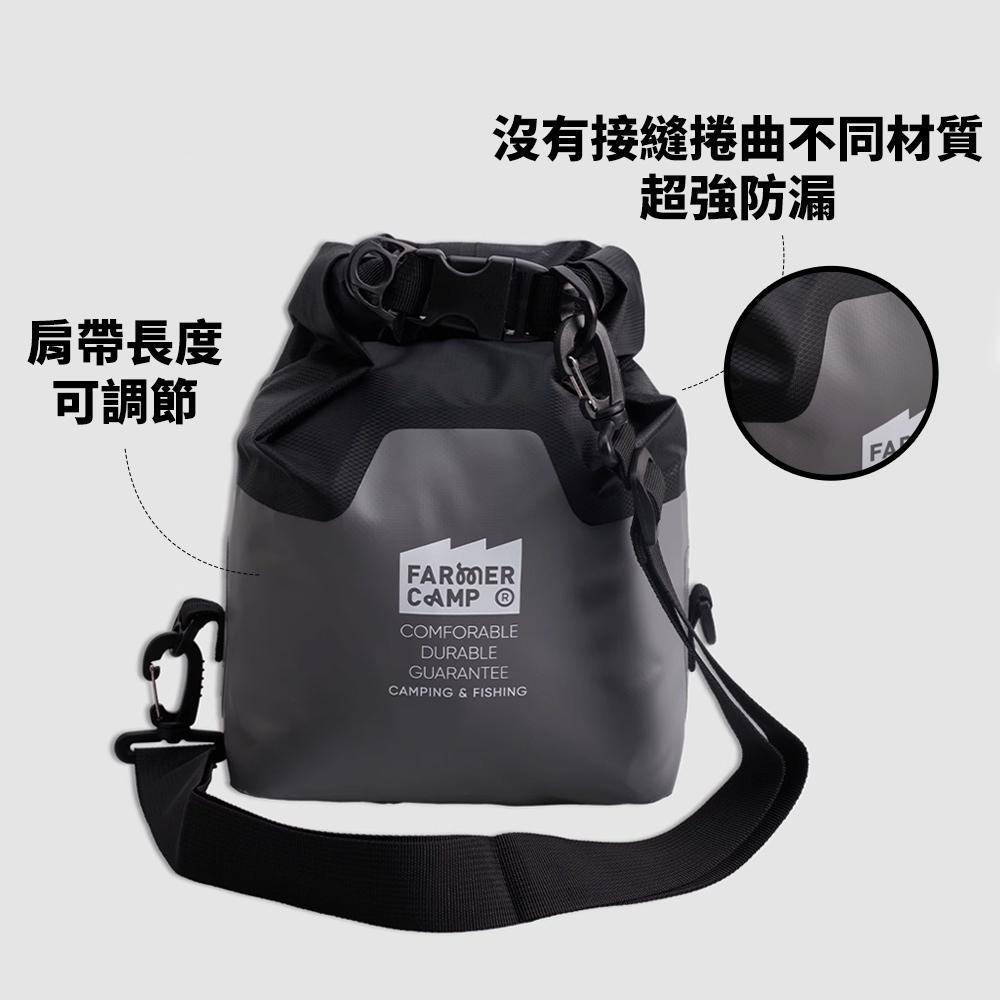 Farmer Camp 防水戰術挎包【好勢露營】防水漁具包防水包 防水背包 釣魚包 防水袋 游泳包 潛水包 漁具包-細節圖4