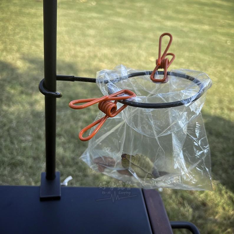 COOLCAMP 露營燈架配件-杯架/雪拉碗架/燈架【好勢露營】燈桿配件 咖啡架 垃圾架 置物燈架 豬耳朵-細節圖8