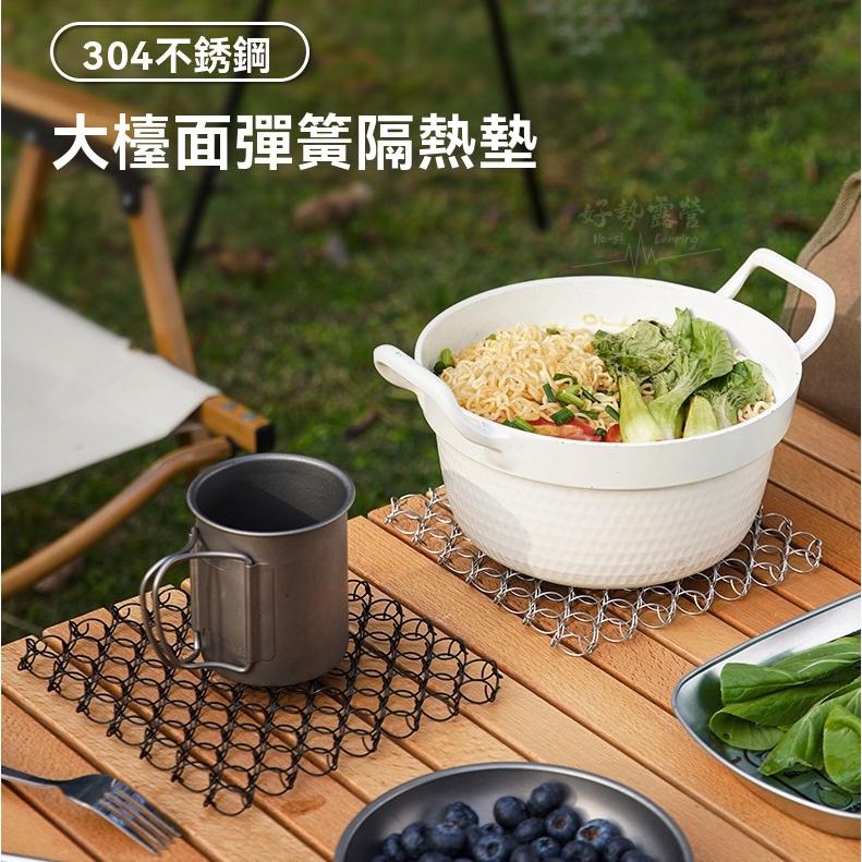 ISE MOUNT 不鏽鋼隔熱墊【好勢露營】彈簧隔熱墊 杯墊防燙桌墊 304不鏽鋼 風格露營-細節圖7