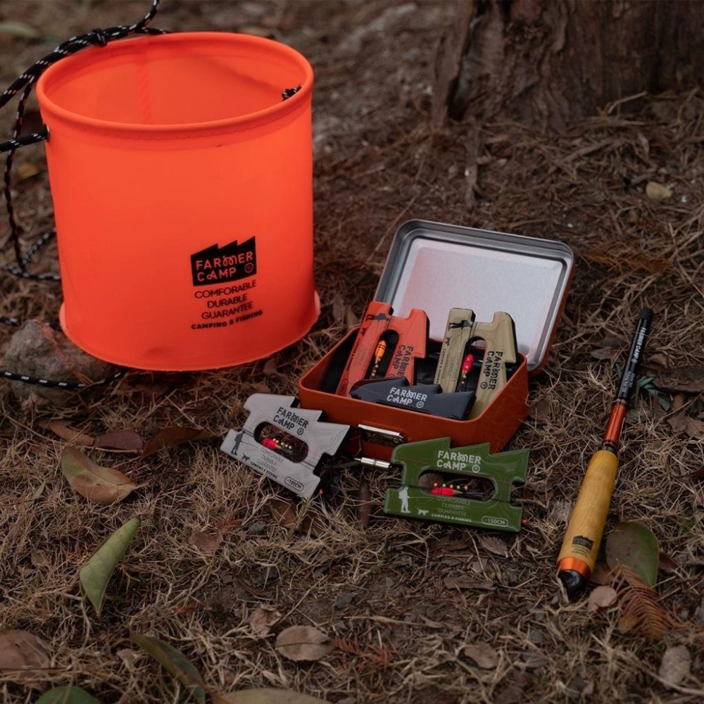 Farmer Camp 小物釣專家 FC釣魚打水桶【好勢露營】折疊水桶 釣魚桶 露營水桶 野釣活魚桶取水桶打水桶-細節圖7