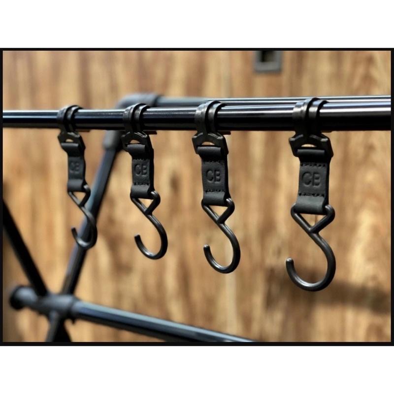 CampingBar瀝水掛架用皮製掛勾（4勾一組）【好勢露營】瀝水掛架 掛勾 皮掛勾-細節圖5