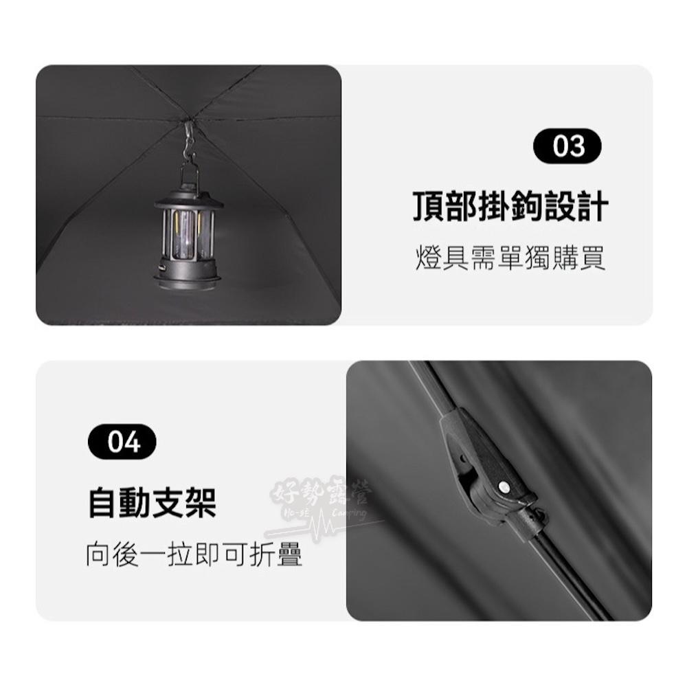 BLACKDOG 黑狗 速搭野餐帳【好勢露營】速搭帳 一秒展開自動帳篷 防曬帳速立帳快搭帳 秒拋帳 黑膠帳 公園帳篷海邊-細節圖8