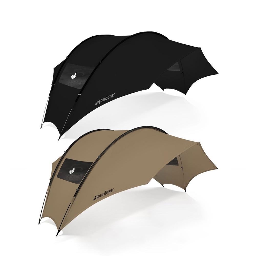 groundcover 天幕【好勢露營】 ROOF HOUSE 韓國天幕 穹頂天幕 客廳帳炊事帳篷蝶型天幕-細節圖2