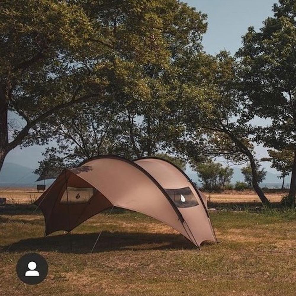 groundcover 天幕【好勢露營】 ROOF HOUSE 韓國天幕 穹頂天幕 客廳帳炊事帳篷蝶型天幕-細節圖3