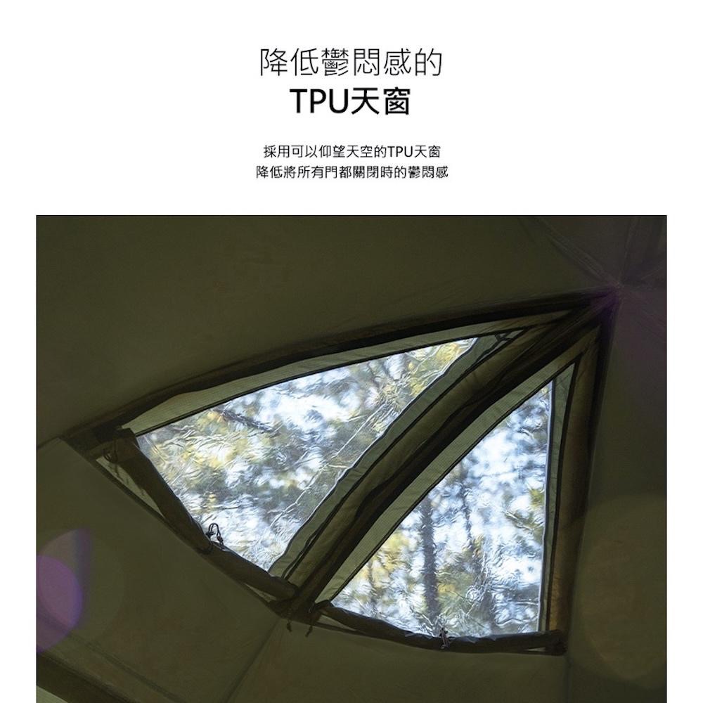 KAZMI KZM VIVA+ 比瓦圓頂客廳帳【好勢露營】炊事帳 圓頂帳 帳篷 速搭帳防水塗層 八面紗窗 軍風帳 客廳帳-細節圖7