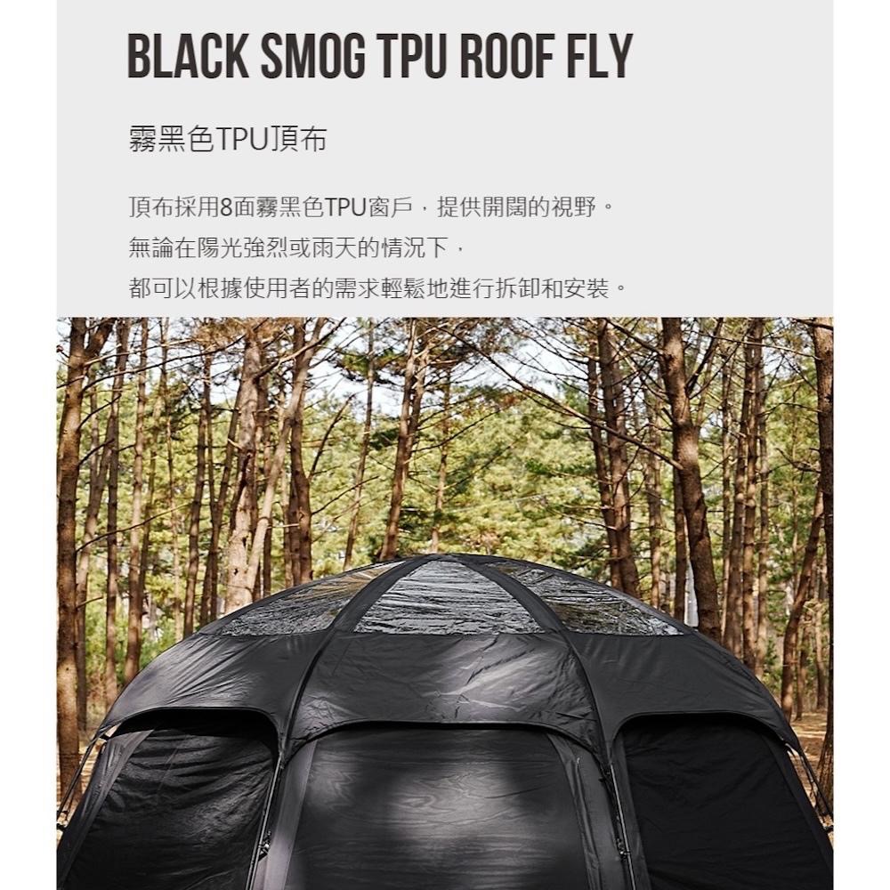 KAZMI KZM VIVA 比瓦圓頂客廳帳 PRIME【好勢露營】炊事帳 圓頂帳 帳篷 速搭帳防水塗層 八面紗窗 黑色-細節圖8