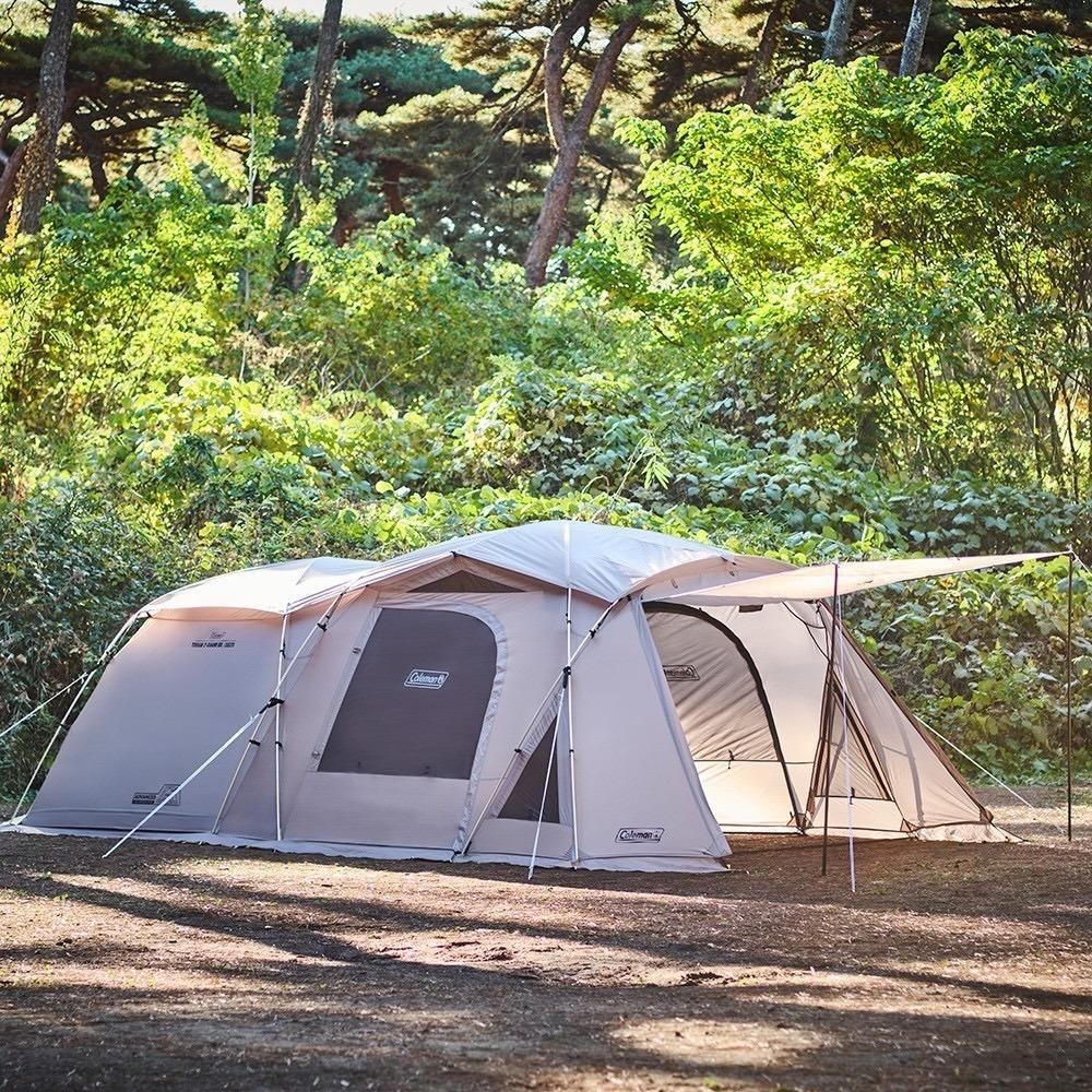 Coleman TOUGH 2-ROOM/DX灰咖啡【好勢露營】CM-07040一房一廳帳篷 隧道帳-細節圖3