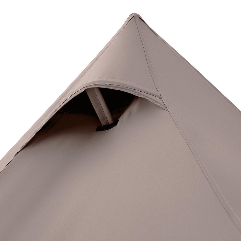Coleman 灰咖啡印地安帳/ST【好勢露營】CM-85614 小型帳野餐帳2-3人帳篷印第安帳 尖尖帳-細節圖8