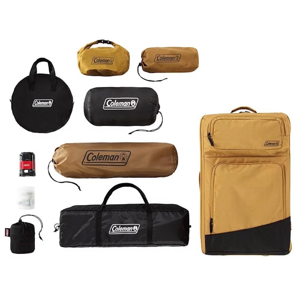 Coleman 單人露營套裝入門組【好勢露營】CM-39143土狼棕帳篷睡袋桌椅爐具焚火台瓦斯爐營燈氣墊床-細節圖2