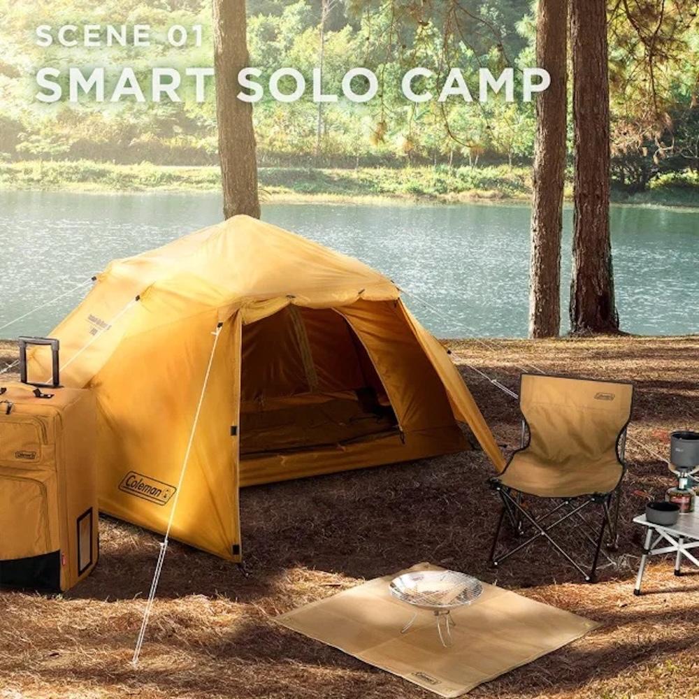 Coleman 單人露營套裝入門組【好勢露營】CM-39143土狼棕帳篷睡袋桌椅爐具焚火台瓦斯爐營燈氣墊床-細節圖5