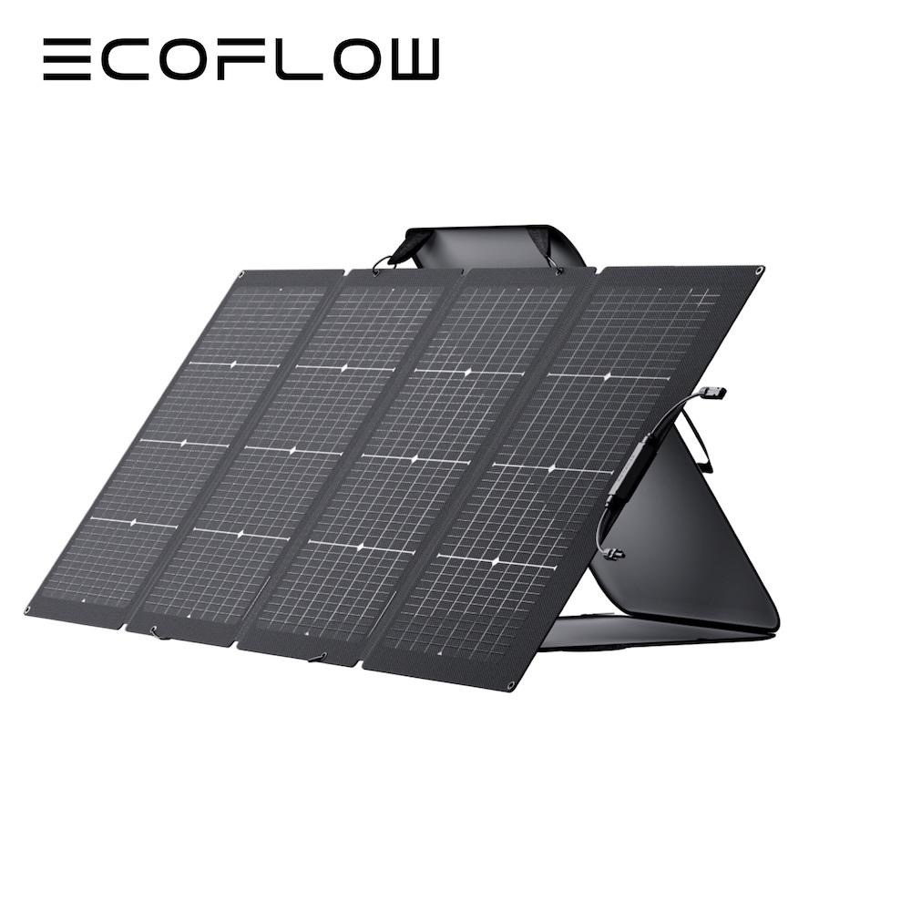 ECOFLOW 220W 雙面便攜太陽能板 【好勢露營】充電電池板 綠能充電板 太陽能板戶外電源露營電源-細節圖2