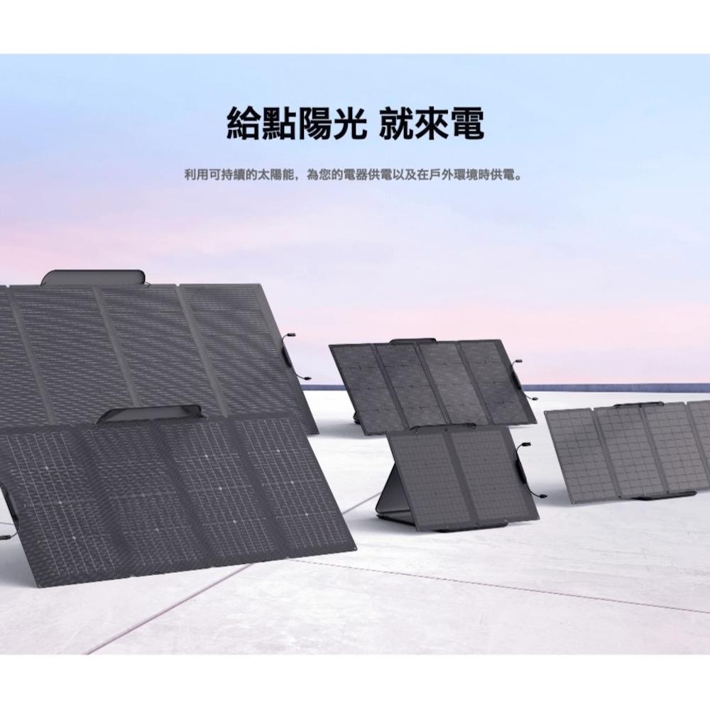 ECOFLOW 220W 雙面便攜太陽能板 【好勢露營】充電電池板 綠能充電板 太陽能板戶外電源露營電源-細節圖5