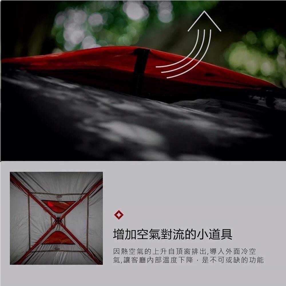 ARES 戰神 客廳帳【好勢露營】27秒帳篷 炊事帳 廚房帳遮陽帳速開帳速搭帳 邊布圍布內掛帳延伸布3D立體地布 黑 沙-細節圖4