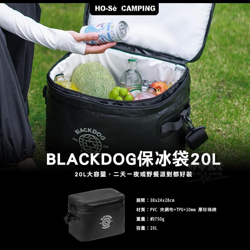 BLACKDOG 黑狗 保冰袋20L【好勢露營】黑化保冷袋 保溫袋 側背大容量保冰袋 保溫袋 保鮮袋 野餐包 露營包-細節圖3
