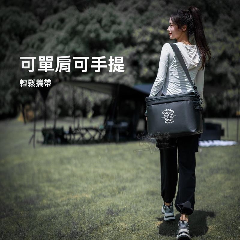BLACKDOG 黑狗 保冰袋20L【好勢露營】黑化保冷袋 保溫袋 側背大容量保冰袋 保溫袋 保鮮袋 野餐包 露營包-細節圖6
