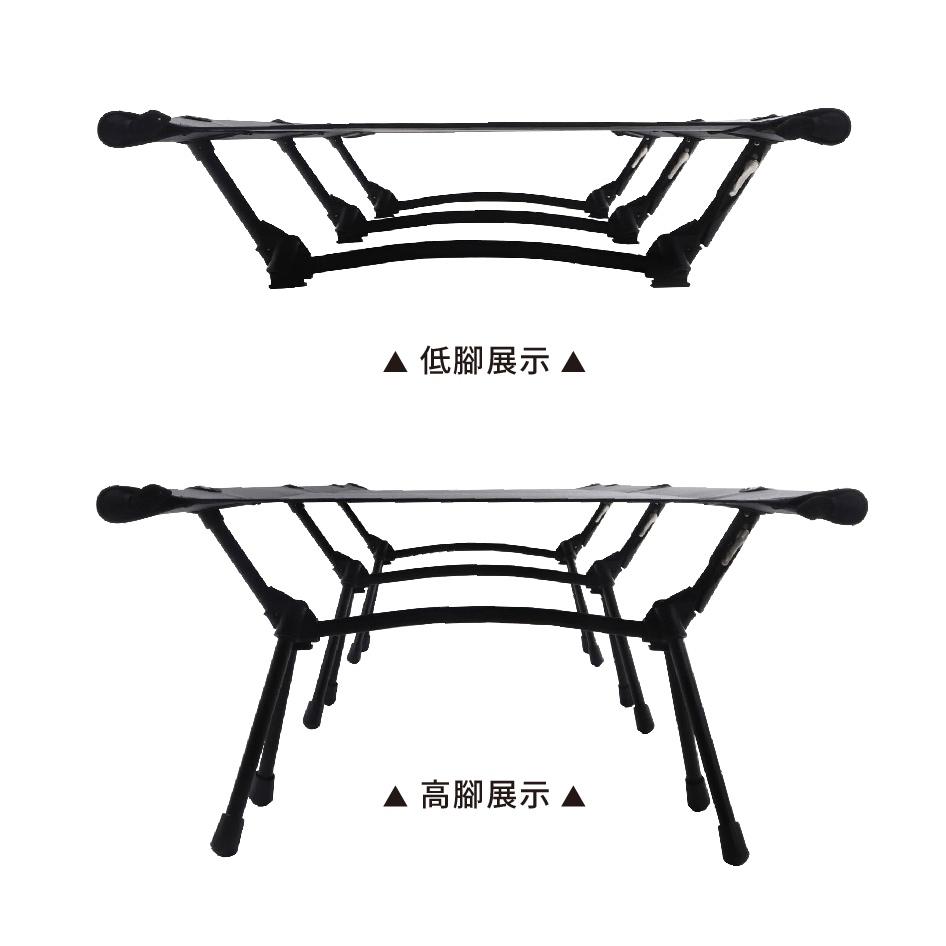 VENTLAX 行軍床-一般/加大【好勢露營】兩種高度2WAY 兩用靜音行軍床 戶外床 露營床 耐重150kg 迷彩款-細節圖3