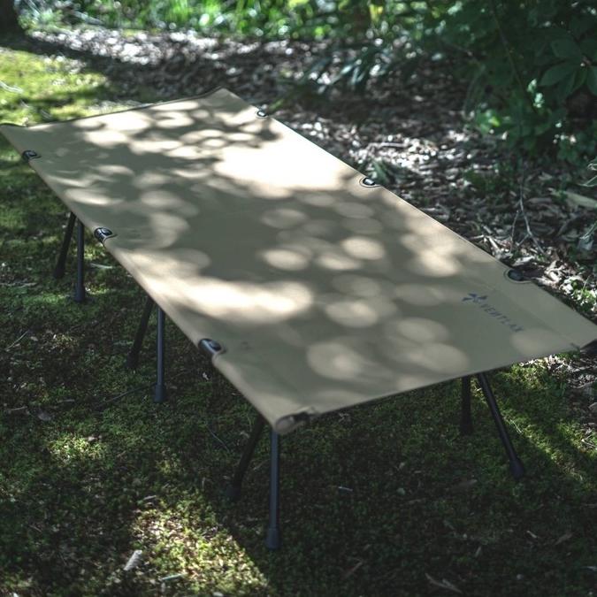 VENTLAX 行軍床-一般/加大【好勢露營】兩種高度2WAY 兩用靜音行軍床 戶外床 露營床 耐重150kg 迷彩款-細節圖4