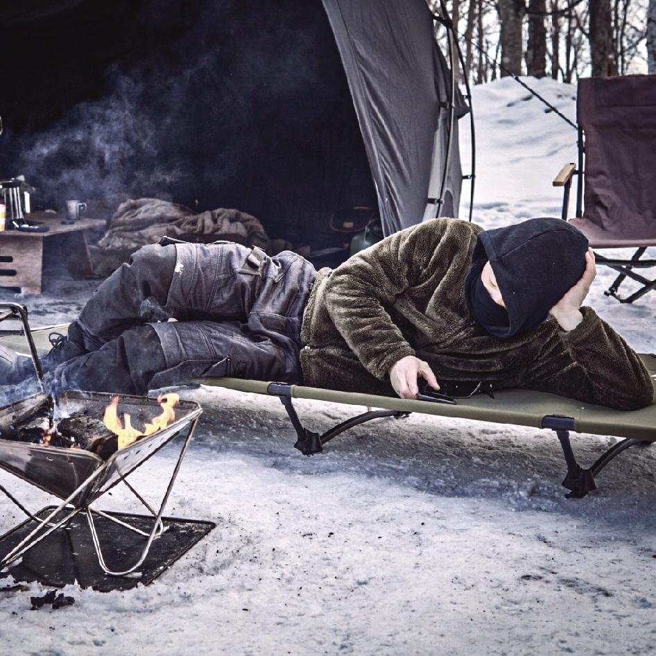 VENTLAX 行軍床-一般/加大【好勢露營】兩種高度2WAY 兩用靜音行軍床 戶外床 露營床 耐重150kg 迷彩款-細節圖5