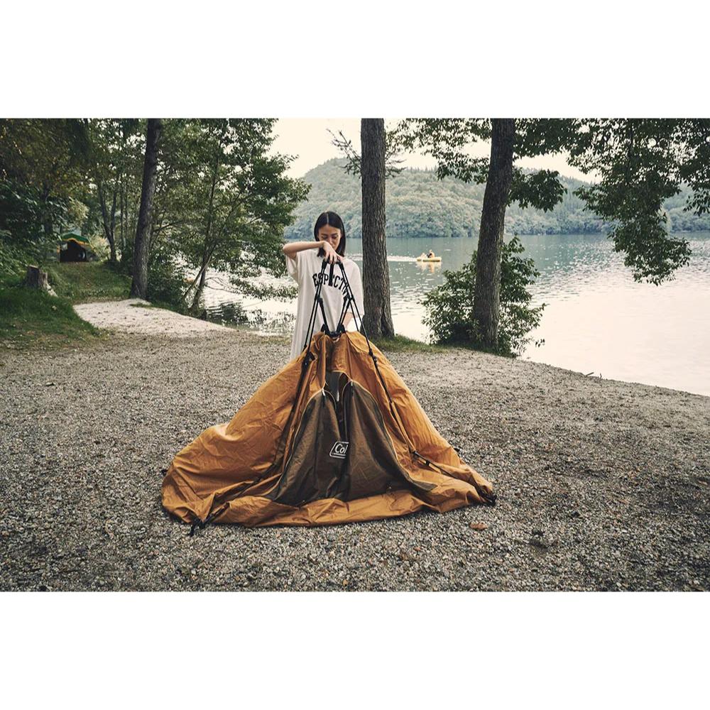 Coleman 上拉式快搭圓頂帳S【好勢露營】CM-39089 單人尺寸 機露 速搭帳篷 小型單人帳 沙色-細節圖3