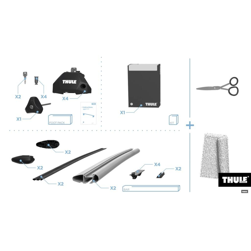 都樂Thule 7107 Fixpoint Evo車頂架腳座【好勢露營】突出式車輛專用腳座架 車頂行李架橫桿固定點車型-細節圖3