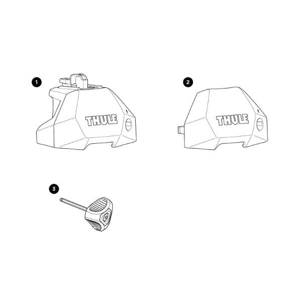 都樂Thule 7107 Fixpoint Evo車頂架腳座【好勢露營】突出式車輛專用腳座架 車頂行李架橫桿固定點車型-細節圖8
