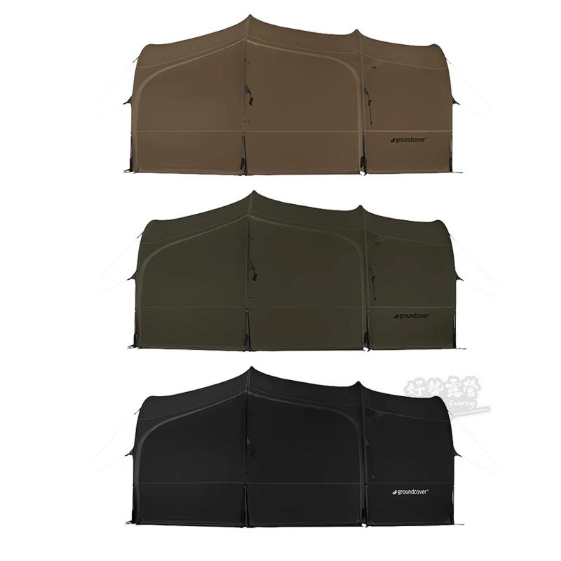 韓國Groundcover MOLE.T HAUS Max 隧道帳【好勢露營】僅8.5kg 桶帳 四環帳 三環帳 帳篷-細節圖2