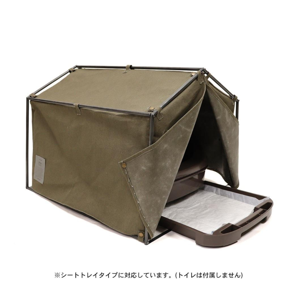 POST GENERAL 鐵製貓砂屋【好勢露營】帳篷造型寵物帳篷 貓咪寵物床 工業風格 寵物露營 屋型帳篷 寵物屋-細節圖2