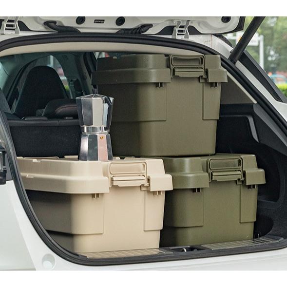 特價 新款二代 平面耐壓收納箱30L/50L【好勢露營】可當椅子 裝備箱 RV桶 耐重箱 收納箱 露營收納箱 加厚款-細節圖9