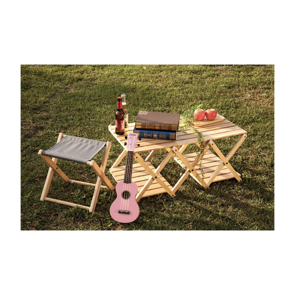 原木圓生 原木手工四層架【好勢露營】層架  四層架 露營 收納架 WoodLife-細節圖4