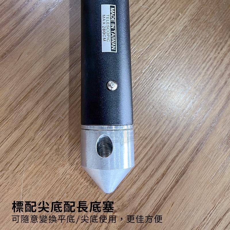 野鹿 新升級 伸縮營柱-280cm【好勢露營】台灣製造可調伸縮營柱 可調營柱 天幕營柱 彈扣式營柱 TP-011平底尖底-細節圖8