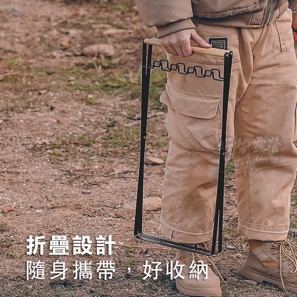 北歐品味可折疊垃圾袋掛架【好勢露營】垃圾袋架 掛式垃圾架 垃圾分類架 垃圾架 露營垃圾掛架-細節圖3