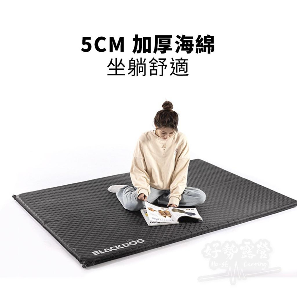 BLACKDOG 黑狗 自動充氣床 單人款/雙人款【好勢露營】充氣床 單人防潮墊 戶外睡墊 TPU床墊 露營床墊 充氣床-細節圖4