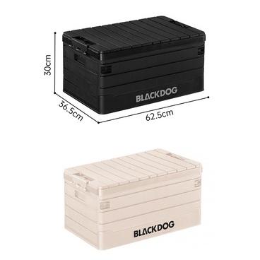 BLACKDOG 黑狗 摺疊裝備箱 60L【好勢露營】黑化PP折疊收納箱 折疊箱摺疊箱 戶外旅行收納露營整理箱 露營美學-細節圖2