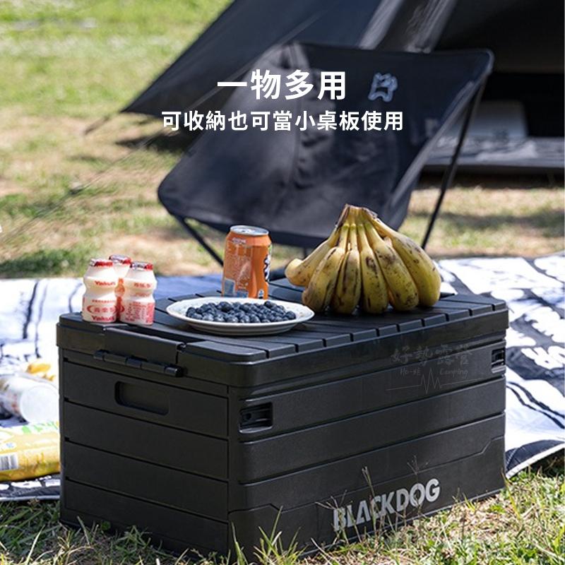 BLACKDOG 黑狗 摺疊裝備箱 60L【好勢露營】黑化PP折疊收納箱 折疊箱摺疊箱 戶外旅行收納露營整理箱 露營美學-細節圖3