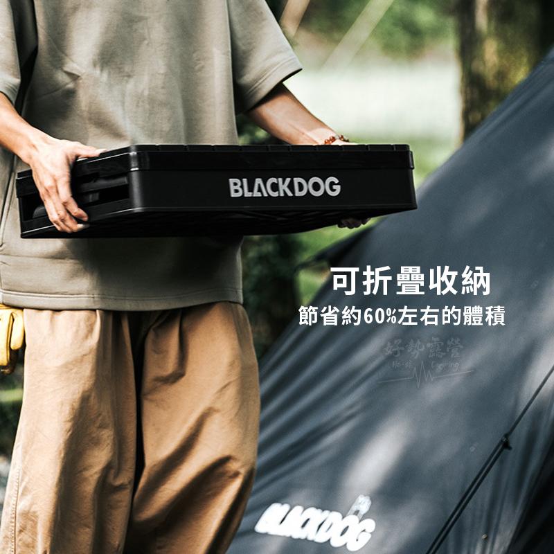 BLACKDOG 黑狗 摺疊裝備箱 60L【好勢露營】黑化PP折疊收納箱 折疊箱摺疊箱 戶外旅行收納露營整理箱 露營美學-細節圖4