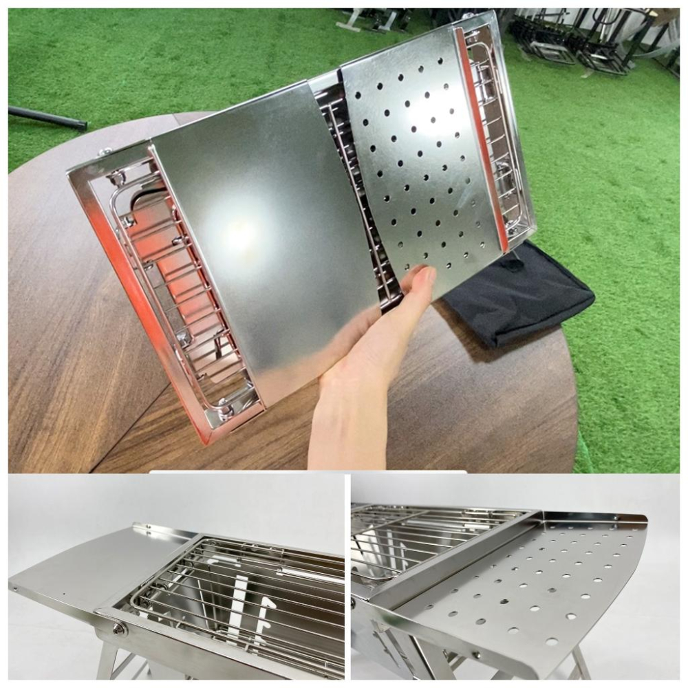 Bigger Fire 比格之火 折疊秒收燒烤架-中款/大款【好勢露營】不銹鋼折疊秒收燒烤爐秒收爐焚火烤肉爐-細節圖8