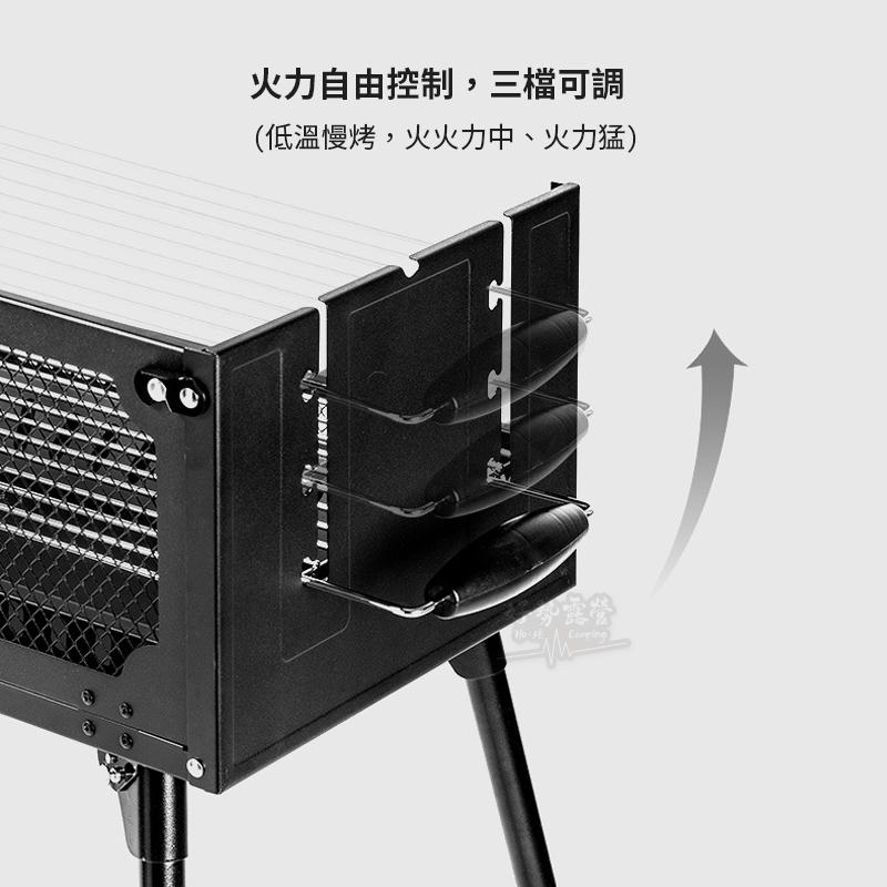 BLACKDOG 黑狗 折疊燒烤爐【好勢露營】折疊式 烤肉爐燒烤架烤肉架桌上型BBQ戶外碳烤燒烤爐 烤香腸爐 置物架-細節圖8