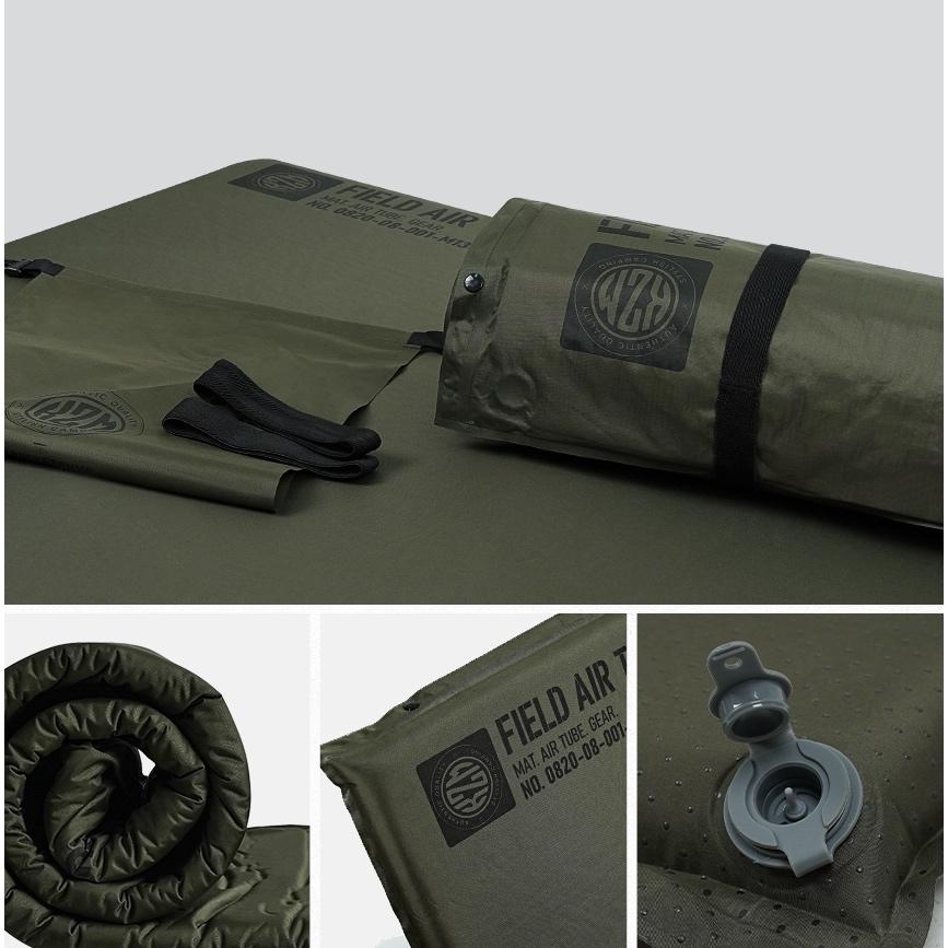 KAZMI KZM 自動充氣床墊-單人/雙人【好勢露營】軍風充氣床墊 自動充氣 自動床墊 睡墊 露營床墊雙人床墊單人床墊-細節圖7