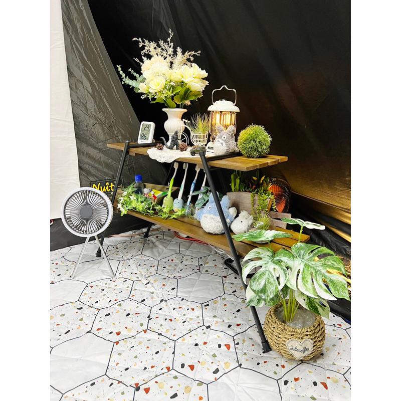 走露吧 童趣水磨石六角花磚地墊【好勢露營】CAMPANIMAL 美學地墊 野餐墊 前庭地墊 防水地墊 防潮地墊 可機洗-細節圖3