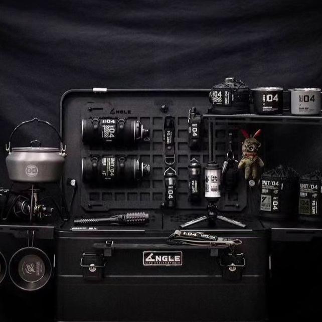 ANGLE MOLLE 掛板套組【好勢露營】鋁箱戰術板 軍迷風格戰術掛板 收納整理負載板 洞洞板 磁吸 掛勾 綁帶-細節圖2