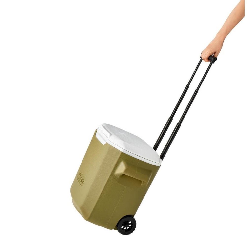Coleman 拉桿冰箱26.5L灰咖啡/綠橄欖【好勢露營】CM-05748 CM-25749戶外冰箱 保冰桶 行動冰箱-細節圖5