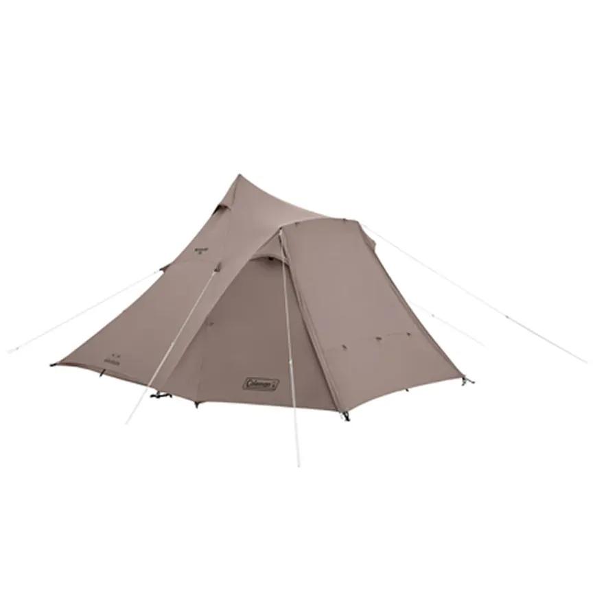 Coleman 灰咖啡印地安帳/寬3025【好勢露營】CM-85613客廳帳炊事帳篷4～5人印第安帳尖尖帳-細節圖2