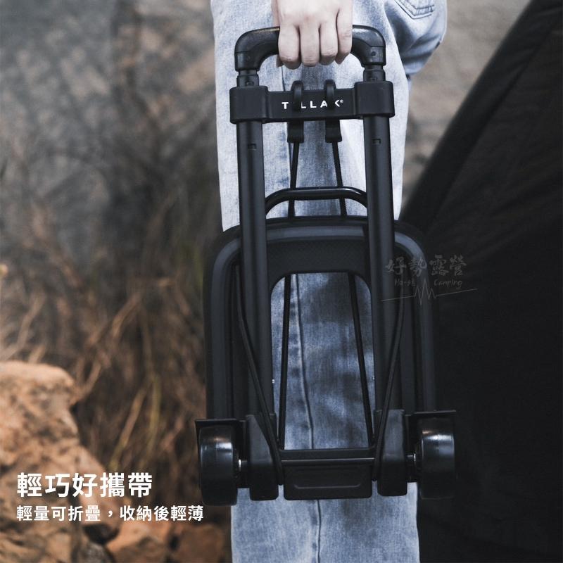 TILLAK 小坦克 行李拉桿推車【好勢露營】萬用折疊手推車 坦克輪 兩輪行李車拉桿車 行李車小拖車手拉車 折疊車買菜車-細節圖5