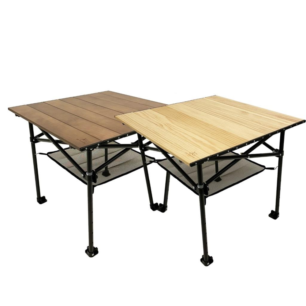 JG Outdoor 實木折疊方桌T2-63cm【好勢露營】實木折疊收納桌小方型款折疊桌 方桌 摺疊桌戶外桌 木紋桌-細節圖2
