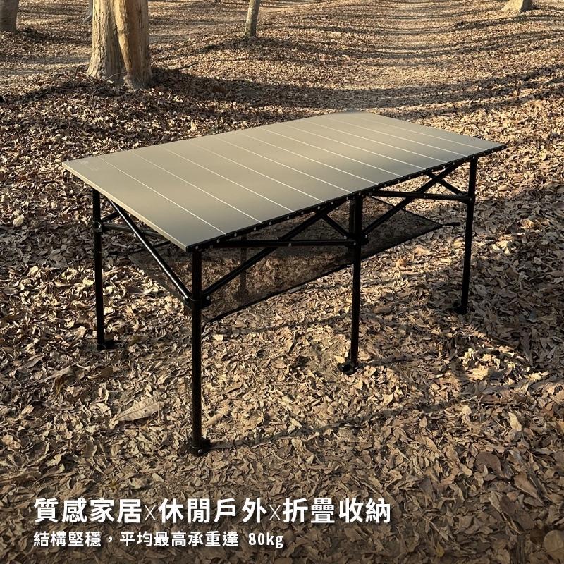 JG Outdoor 鋁合金折疊長方桌AL1-108cm【好勢露營】鋁合金折疊收納桌長方形款折疊桌 長桌 摺疊桌蛋捲桌-細節圖4